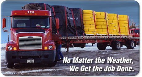 No matter the weather, we get the job done. 