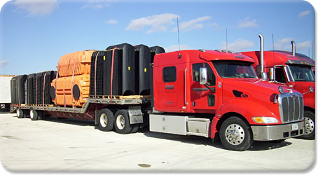 Hummer Truck and Flatbed Trailer